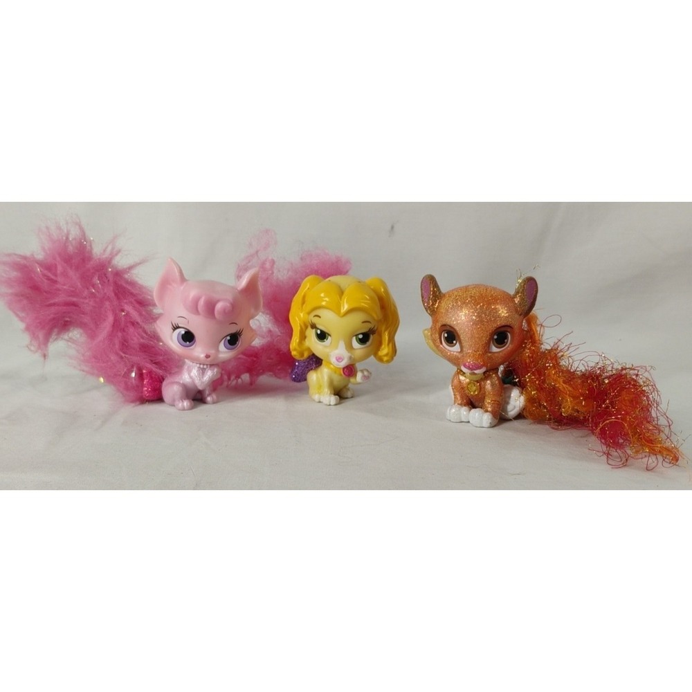 Disney Palace Pets Set Of 3 Cat Dog Lion Pet Figures Toys
